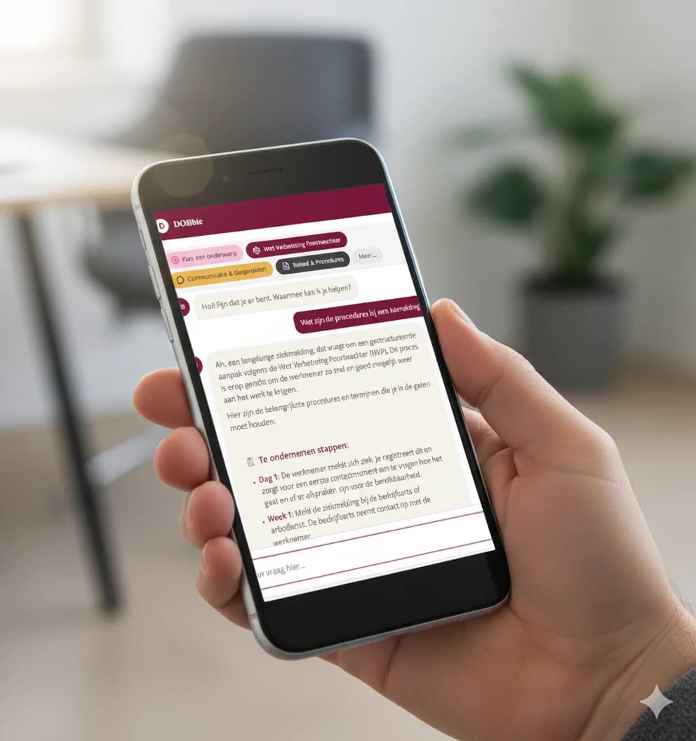 DOBbie AI chat interface demo
